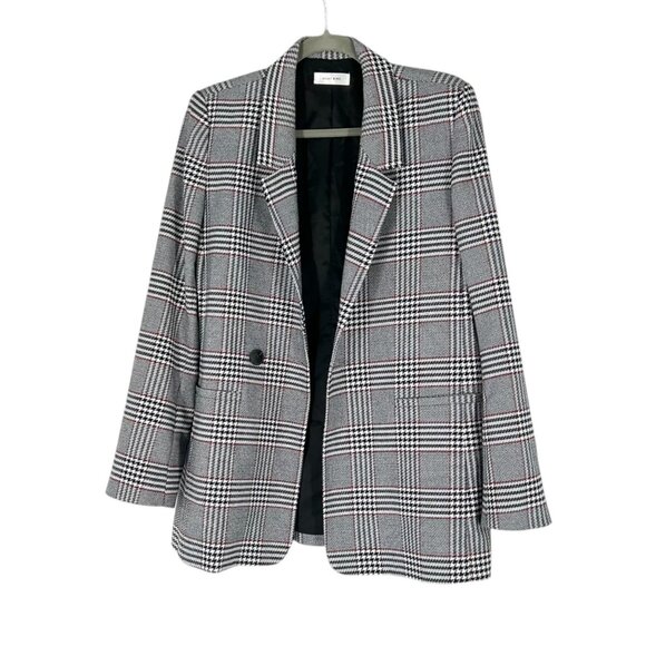 Anine Bing Madeleine Plaid Blazer Jacket Medium - Picture 2 of 9